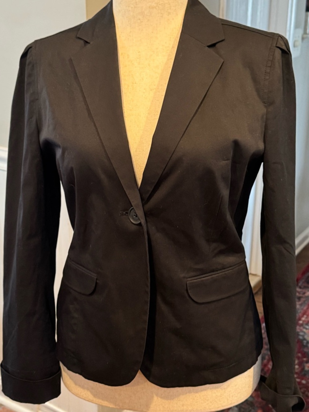 Gap Classic Black cotton blend Women's Blazer